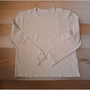 WillBo Thermal Long Sleeve Waffle Shirt Men's 2XL Roach Hem Off White Made USA